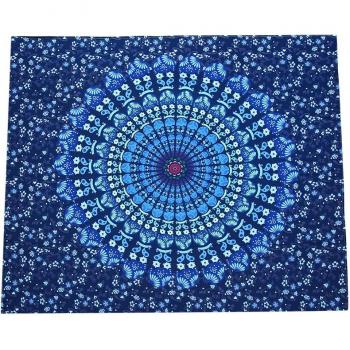 Colored Elephant Mandala Tapestry