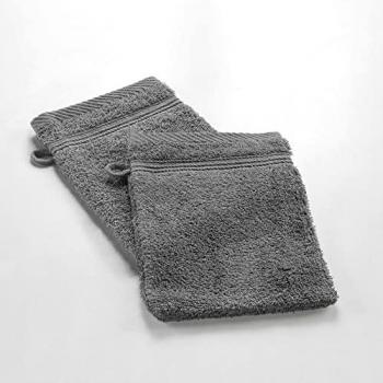 Set Guanti da Bagno Antracite Douceur d'Intérieur Spugna