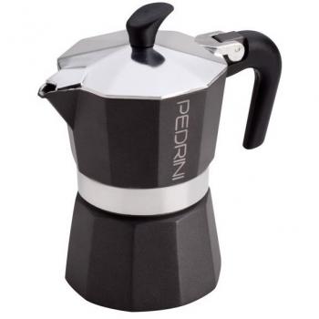 Caffettiera Moka Pedrini 3 Tazze Antracite