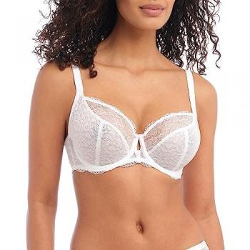 Freya Fancies 36D White Underwire Plunge Bra