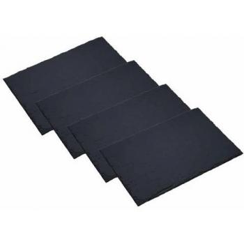 Artesà Set of 4 Slate Placemats in Black