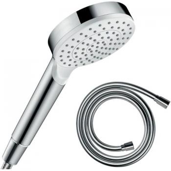 Set de ducha Hansgrohe Croma 100 EcoSmart y flexo Isiflex 1,60 m