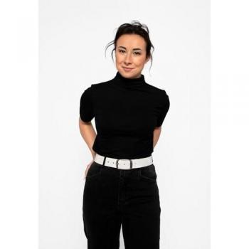 Ceinture en cuir clair