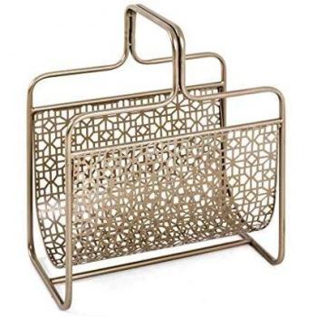 Porte-Revues en Métal Bronze 45 cm