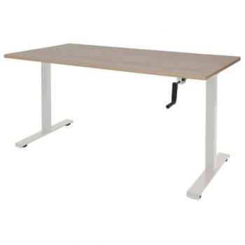 Schaffenburg Dextro Bureau Zit-sta T-poot 120x80 Hav/kers 25mm Wit