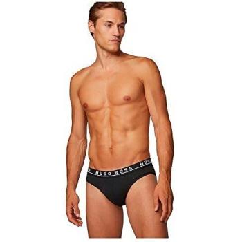 HUGO Brief 3p Co/El Boxer, Pacco da 3, Uomo, Grigio (Grey 003), L