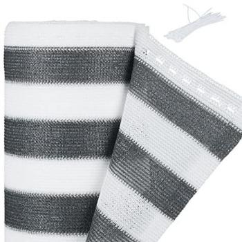 Cache‑Vue Relaxdays HDPE 1,2 × 15 m Gris‑Blanc