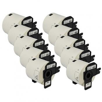 VHBW Compatible Replacement Label Roll Set for Brother PT QL-710W/QL-720/QL720NW