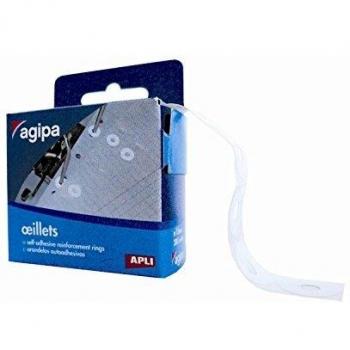 Agipa Lochverstärkungsringe, 200 Stück, weiß, Durchmesser: 12,5 mm