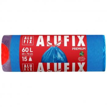 ALUFIX zatahovací pytle na odpadky 60L, 15ks, 70x64cm