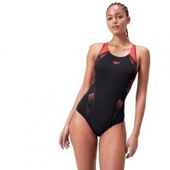 Bañador de mujer Speedo con paneles estampados Laneback