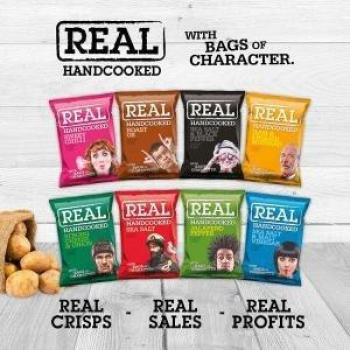 Real Crisps Oak Smoked BBQ Rib Snacks 24x35g