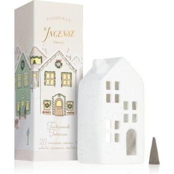 Paddywax Keramisches Dorf Teakwood Tobacco Geschenkbox I