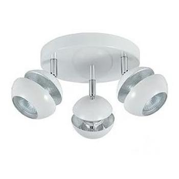 Lampadaire plafond Beethoven 3 GU10 couleur argentée