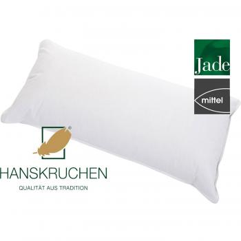 HANKRUCHEN® Daunenkissen Jade 700 g – 85 % Federchen, 15 % Daunen, 40x80 cm