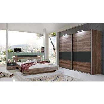 Lit adulte PEGANE avec éclairage LED 180 x 200 cm