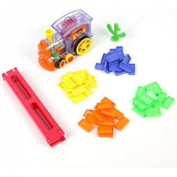 Jouet de Train avec Blocs Domino Lumineux