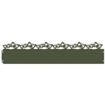 Mosaico de Bordura Verde Oliva para Césped – 30 Piezas (103 × 0,05 × 22 cm)