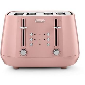 Delonghi De'Longhi Eclettica 4 Slot Toaster Playful Pink