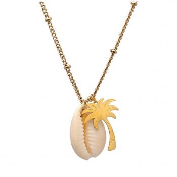 Designer Cowrie Steel Necklace