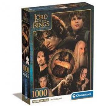 Clementoni 39907 – 1000‑Teile Puzzle, Sammlung Herr der Ringe, kompakt