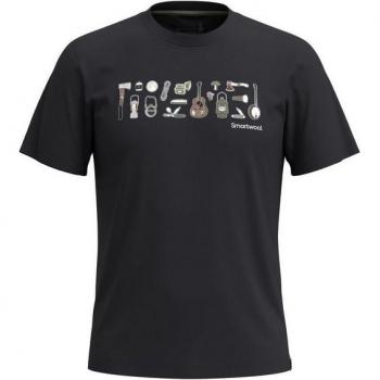 Smartwool Kurzarm T-Shirt für Männer in Schwarz