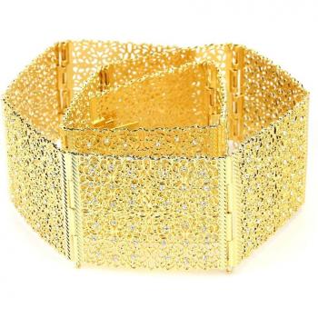 Sunspicems Gold and Silver Wedding Dress Belt