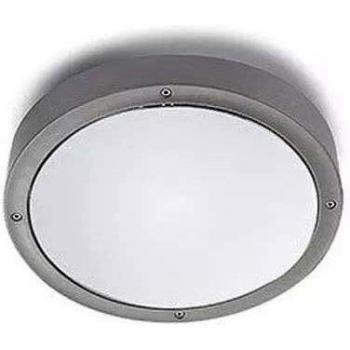 Efectoled Leds-C4 Basic Aluminium Outdoor Ceiling Light Grey IP65, E27