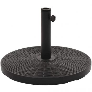 VidaXL Fondamenta Ombrellone Nero Rotondo 25 kg