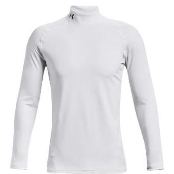 Under Armour Fitted Hochkragen Coldgear® Langarm-T-Shirt Weiß Herren XL