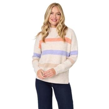 Izabel London Women’s Grey Striped Boxy Top – Size 16