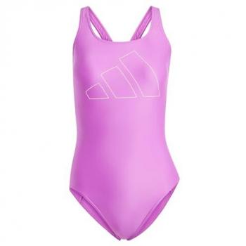 Adidas Damen Schwimmanzug BIG BARS 42 lila