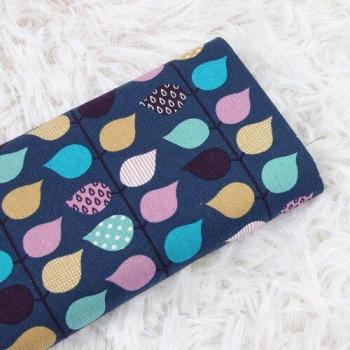 Cotton Fabric 110x45cm with Leaf Design for DIY Accessories