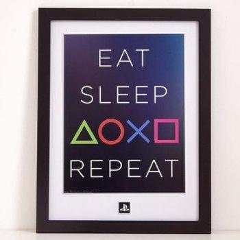 PlayStation Eat Sleep Repeat Rahmenbild