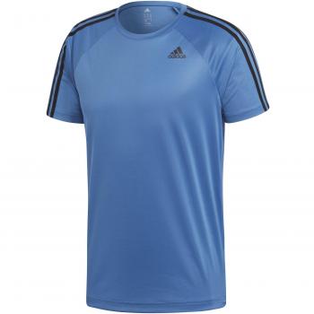 Camiseta deportiva adidas D2M Tee 3S, Hombre, Multicolor