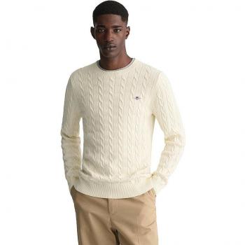 Gant Strickpullover mit Label-Stitching, Größe L