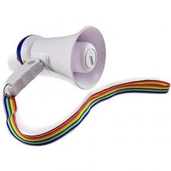 Party Sound & Light Lot de 2 Mégaphones comptact avec mémoire Internet 10W