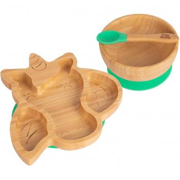 Suction Unicorn Bamboo Dinner Set for Children