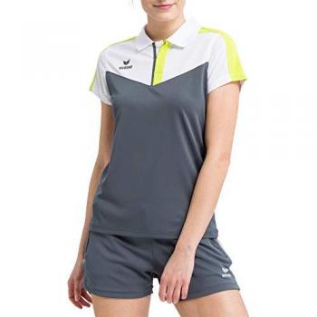 Erima Squad Polo Corto Blanco Mujer