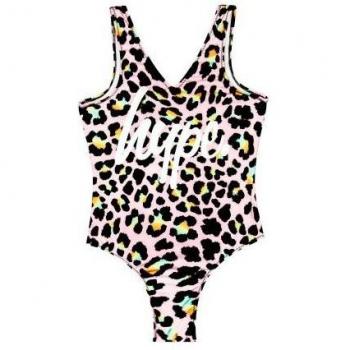 Bañador de una sola pieza con patrón de leopardo para fiestas disco – Hype Girls