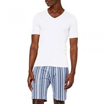 Men's White Thermal Vest Short Sleeved