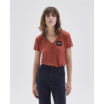 T-shirt Ikks BX10385 Rouge femmes EU S
