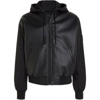 Calvin Klein Jeans Men's Black Faux Leather Jacket