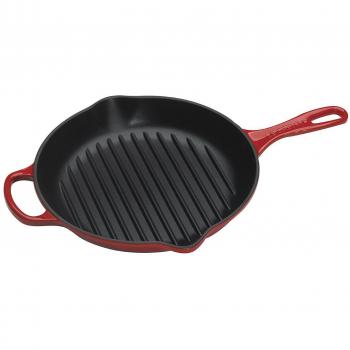 Le Creuset Rundgrillpfanne 26 cm, Farbe Kirschrot