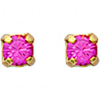 Éclat Rose Doré 3 mm – Boucles plaquées en or