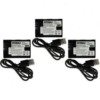 EXTENSILO 3x Caricatore USB‑C per Battery Grip Canon