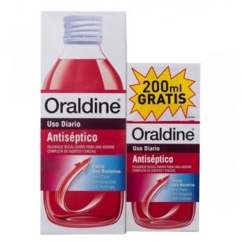 Pack de Enjuague Bucal Antiséptico OralDine 400 ml + 200 ml