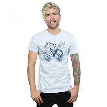 Maglietta Disney Nightmare Before Christmas per uomo con design spray