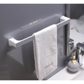 2pc Bathroom Wall Towel Rack with Adhesive Hooks