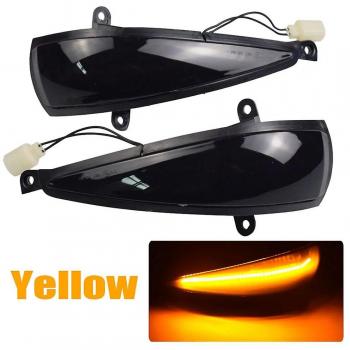 Clignotants LED miroirs latéraux Cciyu Noir – lampe indicatrice dynamique pour Honda Civic Mk8 Hatchback 2005‑2012